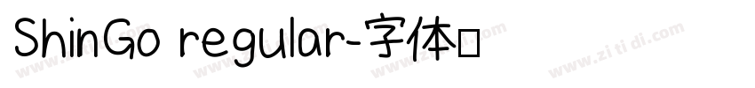 ShinGo regular字体转换 ShinGo regular字体转换